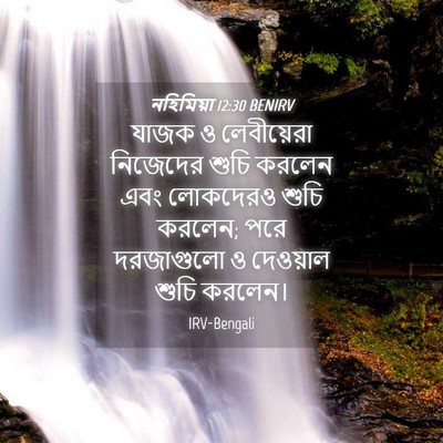 Picture 04 - নহিমিয়া 12:30 BENIRV - যাজক ও লেবীয়েরা - Bible Verse Picture