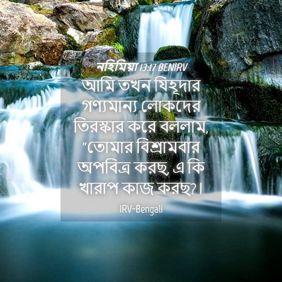 Picture 04 - নহিমিয়া 13:17 BENIRV - আমি তখন যিহূদার - Bible Verse Picture