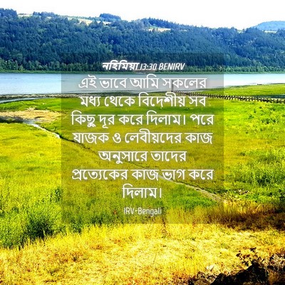 Picture 04 - নহিমিয়া 13:30 BENIRV - এই ভাবে আমি সকলের - Bible Verse Picture