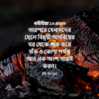 Picture 04 - নহিমিয়া 3:24 BENIRV - তারপরে হেনাদদের - Bible Verse Picture