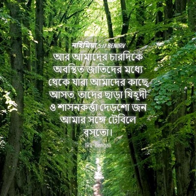Picture 04 - নহিমিয়া 5:17 BENIRV - আর আমাদের চারদিকে - Bible Verse Picture
