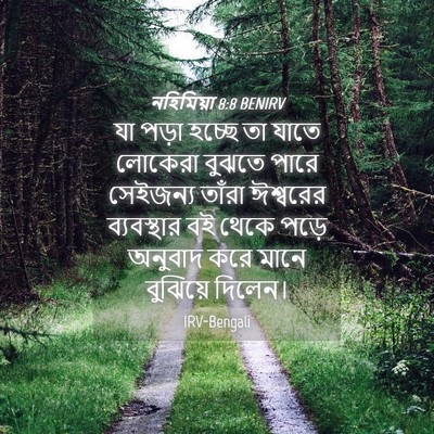 Picture 04 - নহিমিয়া 8:8 BENIRV - যা পড়া হচ্ছে তা - Bible Verse Picture