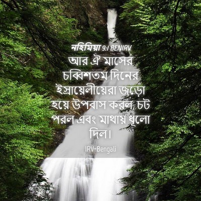 Picture 04 - নহিমিয়া 9:1 BENIRV - আর ঐ মাসের - Bible Verse Picture