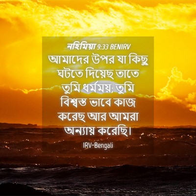 Picture 04 - নহিমিয়া 9:33 BENIRV - আমাদের উপর যা কিছু - Bible Verse Picture
