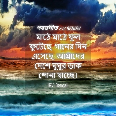 Picture 04 - পৰমগীত 2:12 BENIRV - মাঠে মাঠে ফুল - Bible Verse Picture