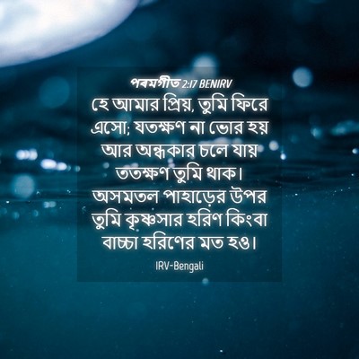Picture 04 - পৰমগীত 2:17 BENIRV - হে আমার প্রিয়, - Bible Verse Picture