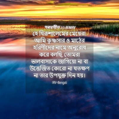 Picture 04 - পৰমগীত 3:5 BENIRV - হে যিরূশালেমের - Bible Verse Picture