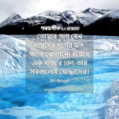 Picture 04 - পৰমগীত 4:4 BENIRV - তোমার গলা যেন - Bible Verse Picture