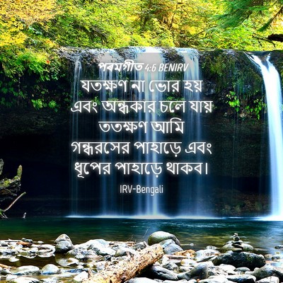 Picture 04 - পৰমগীত 4:6 BENIRV - যতক্ষণ না ভোর হয় - Bible Verse Picture