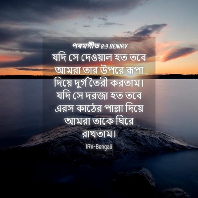 Picture 04 - পৰমগীত 8:9 BENIRV - যদি সে দেওয়াল হত - Bible Verse Picture