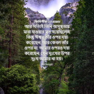 Picture 04 - ফিলিপীয়া 2:27 BENIRV - আর সত্যিই তিনি - Bible Verse Picture