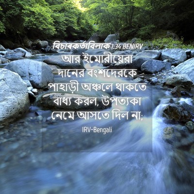 Picture 04 - বিচাৰকর্তাবিলাক 1:34 BENIRV - আর ইমোরীয়েরা - Bible Verse Picture