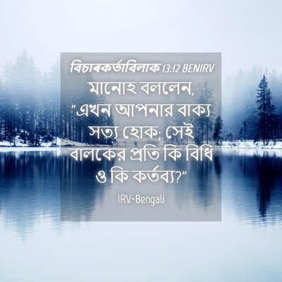 Picture 04 - বিচাৰকর্তাবিলাক 13:12 BENIRV - মানোহ বললেন, “এখন - Bible Verse Picture