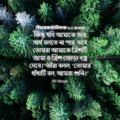 Picture 04 - বিচাৰকর্তাবিলাক 14:13 BENIRV - কিন্তু যদি আমাকে - Bible Verse Picture