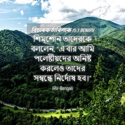 Picture 04 - বিচাৰকর্তাবিলাক 15:3 BENIRV - শিম্‌শোন তাদেরকে - Bible Verse Picture