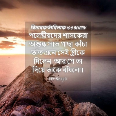 Picture 04 - বিচাৰকর্তাবিলাক 16:8 BENIRV - পলেষ্টীয়দের - Bible Verse Picture