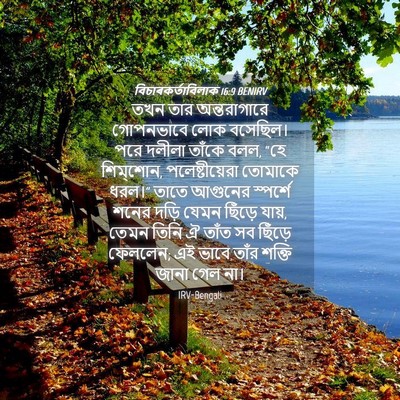 Picture 04 - বিচাৰকর্তাবিলাক 16:9 BENIRV - তখন তার - Bible Verse Picture