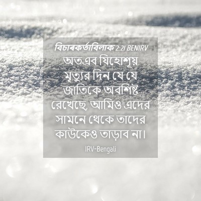 Picture 04 - বিচাৰকর্তাবিলাক 2:21 BENIRV - অতএব যিহোশূয় - Bible Verse Picture