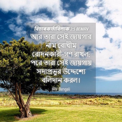 Picture 04 - বিচাৰকর্তাবিলাক 2:5 BENIRV - আর তারা সেই - Bible Verse Picture