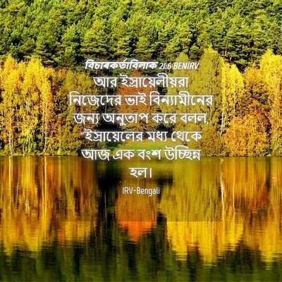 Picture 04 - বিচাৰকর্তাবিলাক 21:6 BENIRV - আর ইস্রায়েলীয়রা - Bible Verse Picture