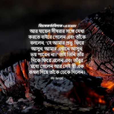Picture 04 - বিচাৰকর্তাবিলাক 4:18 BENIRV - আর যায়েল সীষরার - Bible Verse Picture