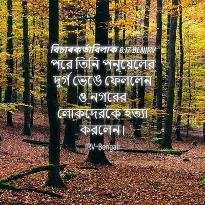 Picture 04 - বিচাৰকর্তাবিলাক 8:17 BENIRV - পরে তিনি - Bible Verse Picture