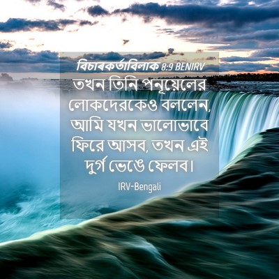 Picture 04 - বিচাৰকর্তাবিলাক 8:9 BENIRV - তখন তিনি - Bible Verse Picture