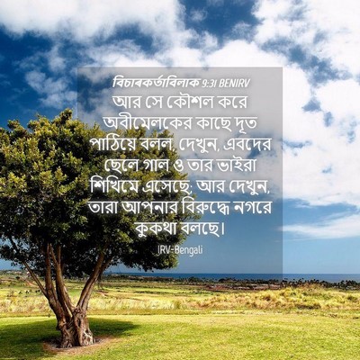 Picture 04 - বিচাৰকর্তাবিলাক 9:31 BENIRV - আর সে কৌশল করে - Bible Verse Picture
