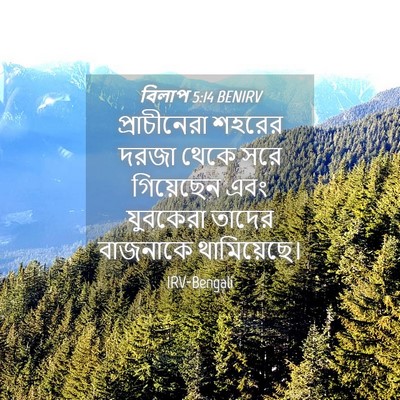 Picture 04 - বিলাপ 5:14 BENIRV - প্রাচীনেরা শহরের - Bible Verse Picture