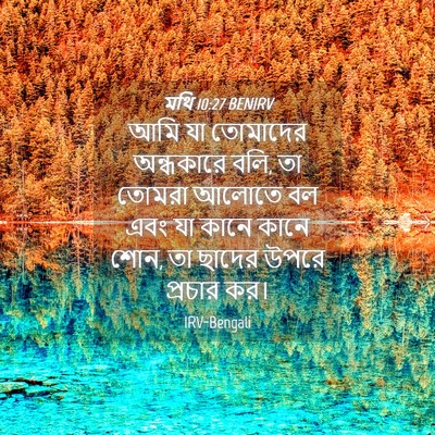 Picture 04 - মথি 10:27 BENIRV - আমি যা তোমাদের - Bible Verse Picture