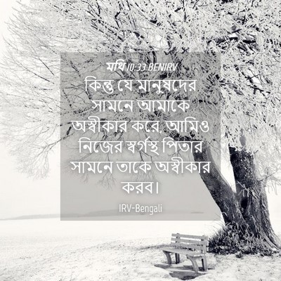 Picture 04 - মথি 10:33 BENIRV - কিন্তু যে - Bible Verse Picture