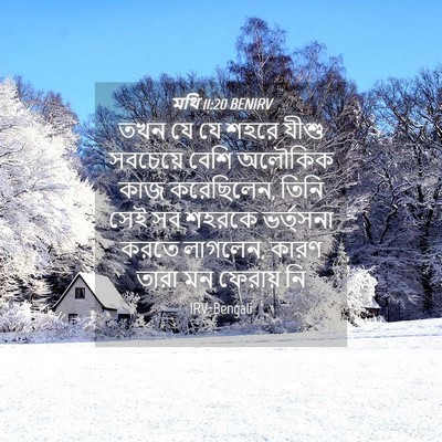 Picture 04 - মথি 11:20 BENIRV - তখন যে যে শহরে যীশু - Bible Verse Picture