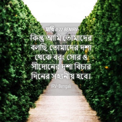 Picture 04 - মথি 11:22 BENIRV - কিন্তু আমি - Bible Verse Picture
