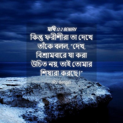 Picture 04 - মথি 12:2 BENIRV - কিন্তু ফরীশীরা তা - Bible Verse Picture