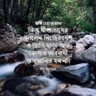 Picture 04 - মথি 13:57 BENIRV - কিন্তু যীশু তাদের - Bible Verse Picture