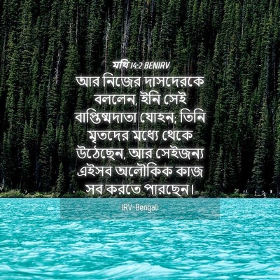 Picture 04 - মথি 14:2 BENIRV - আর নিজের দাসদেরকে - Bible Verse Picture