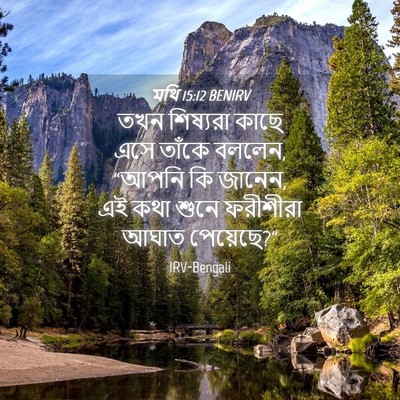 Picture 04 - মথি 15:12 BENIRV - তখন শিষ্যরা কাছে - Bible Verse Picture