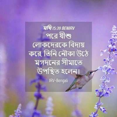 Picture 04 - মথি 15:39 BENIRV - পরে যীশু লোকদেরকে - Bible Verse Picture