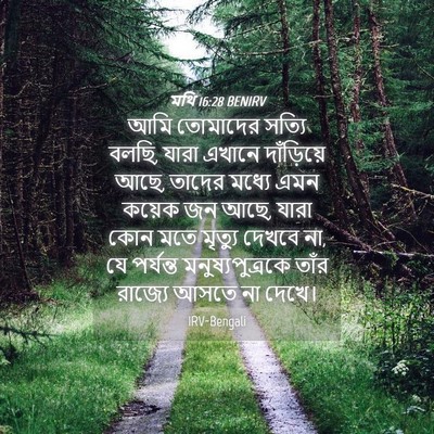 Picture 04 - মথি 16:28 BENIRV - আমি তোমাদের সত্যি - Bible Verse Picture