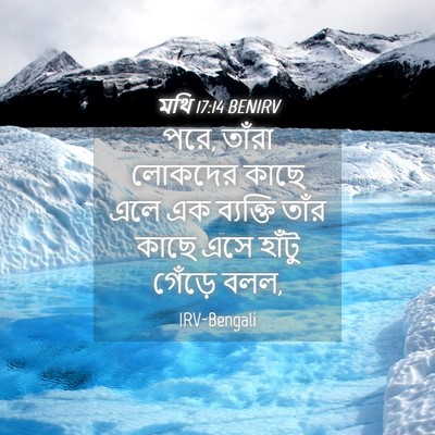 Picture 04 - মথি 17:14 BENIRV - পরে, তাঁরা লোকদের - Bible Verse Picture