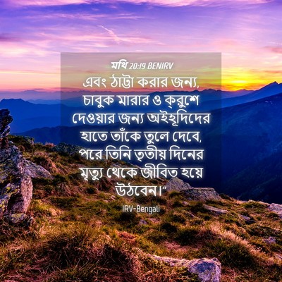 Picture 04 - মথি 20:19 BENIRV - এবং ঠাট্টা করার - Bible Verse Picture