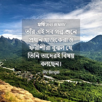 Picture 04 - মথি 21:45 BENIRV - তাঁর এই সব গল্প - Bible Verse Picture