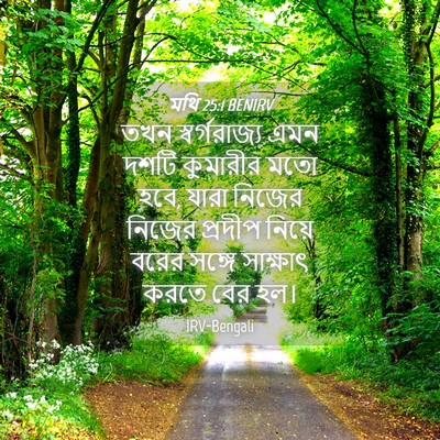 Picture 04 - মথি 25:1 BENIRV - তখন স্বর্গরাজ্য - Bible Verse Picture