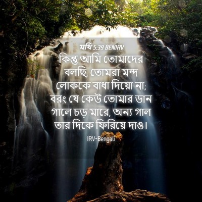 Picture 04 - মথি 5:39 BENIRV - কিন্তু আমি - Bible Verse Picture