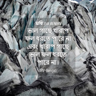 Picture 04 - মথি 7:18 BENIRV - ভাল গাছে খারাপ ফল - Bible Verse Picture