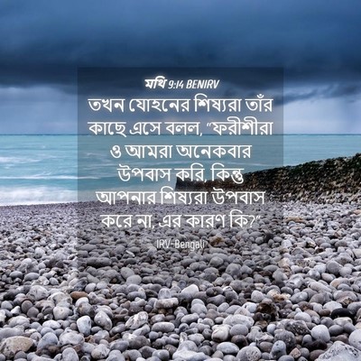 Picture 04 - মথি 9:14 BENIRV - তখন যোহনের - Bible Verse Picture