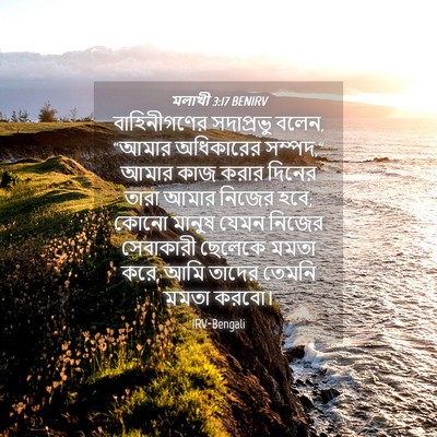 Picture 04 - মলাখী 3:17 BENIRV - বাহিনীগণের - Bible Verse Picture