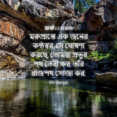 Picture 04 - মার্ক 1:3 BENIRV - মরুপ্রান্তে এক - Bible Verse Picture