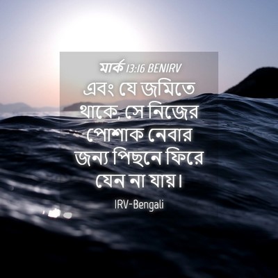 Picture 04 - মার্ক 13:16 BENIRV - এবং যে জমিতে থাকে, - Bible Verse Picture