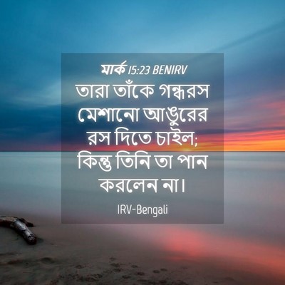 Picture 04 - মার্ক 15:23 BENIRV - তারা তাঁকে গন্ধরস - Bible Verse Picture